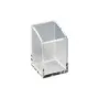 MAUL Stiftebecher Acryl, klar, Dicke: 5 mm Maße: (B)70 x (T)70 x (H)104 mm (19550-05)