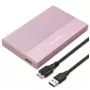 Gehäuse für SSD HDD 2,5 Zoll, SATA, USB 3.0, 2 TB