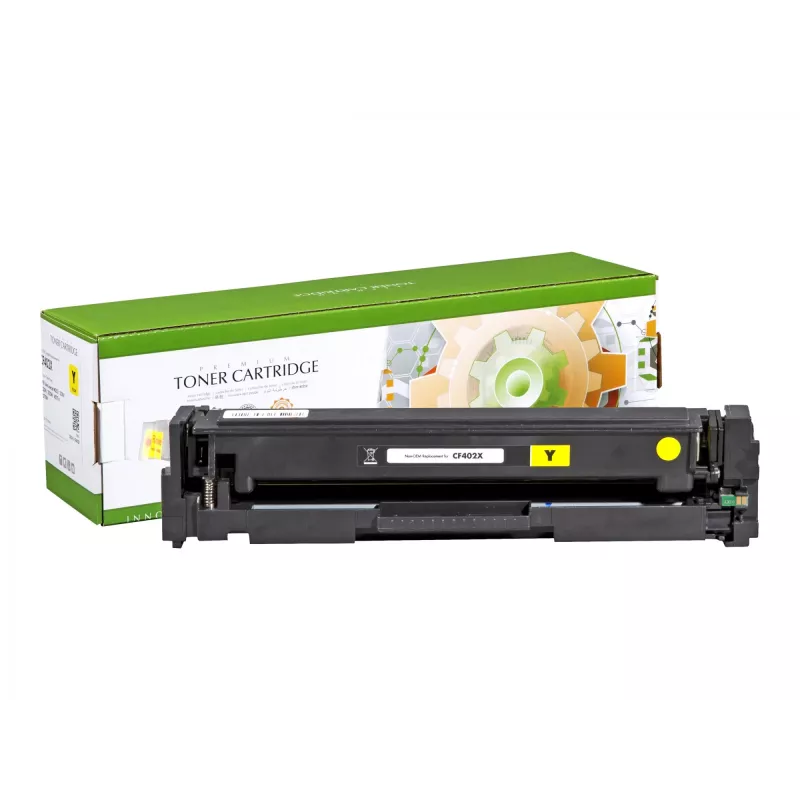 STATIC Tonerkartusche kompatibel mit HP CF402X gelb hohe Kapazität kompatibel 2.300 Seiten