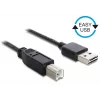 USB-Kabel DeLOCK 3 m USB 2.0 A - B Stecker/Stecker