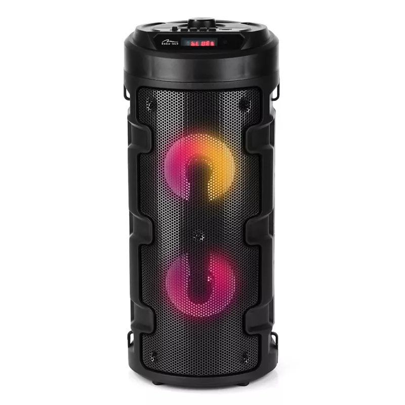 Media-tech Partybox Keg Bt - Kompakter Bluetooth Stereo-Lautsprecher mit FM-Radio, MP3-Player MT3165