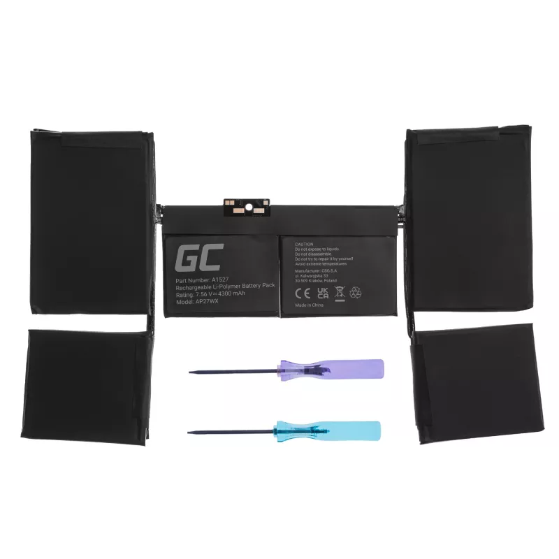 Green Cell A1527 für Apple MacBook 12 A1534 (Early 2015, Early 2016, Mid 2017)