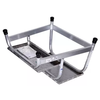 Trittstufe Krause 805027, Aluminium 2 Stufen, max. Belastung 150 kg, 680 mm Länge, 41 cm Höhe