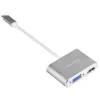 Externer Video-Adapter SILVERSTONE EP16 USB-C 3.1 mit HDMI- und VGA-Ausgängen