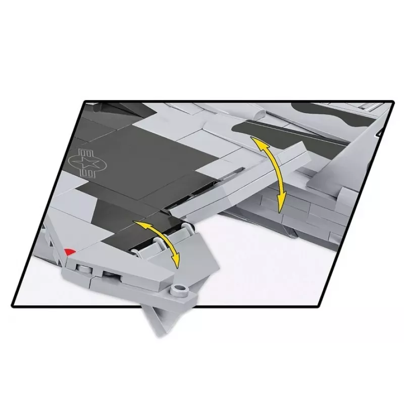 Cobi Bausteine Boeing F-15EX Eagle II Modellset COIB-5900, sammelbarer Maßstabs-Bausatz