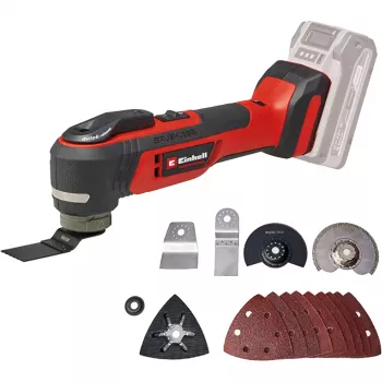 Multi-tool EINHELL TP-MG 18 Li BL Solo — 18V Li‑Ion, Schleifen, Schmirgeln, Sägen, 1,08 kg, schwarz/rot