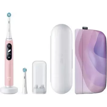 Elektrische Zahnbürste BRAUN Oral‑B iO Series 6 Pink Sand Luxe Edition – wiederaufladbar, mehrere Putzmodi