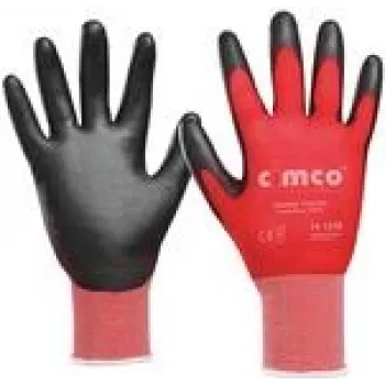Werkstatthandschuhe Cimco 141238 Schwarz Rot XL