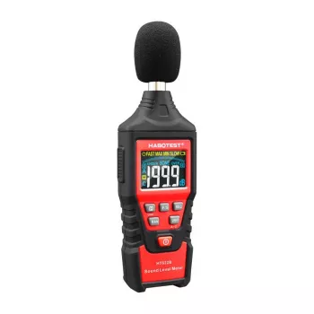 Digitales Dezibel-Messgerät Habotest HT622B — Schallpegelmesser mit A/C-Bewertung, USB-Schnittstelle