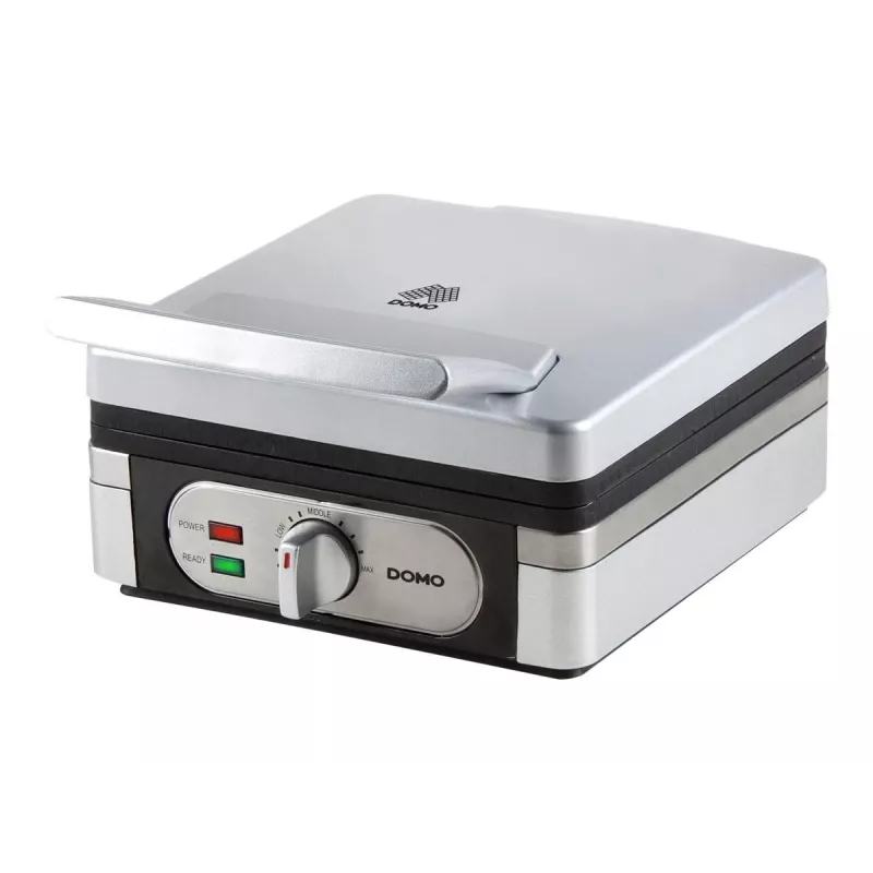 Waffeleisen Domo DO 9047 W 2 Waffel(n) 1400 W Silber