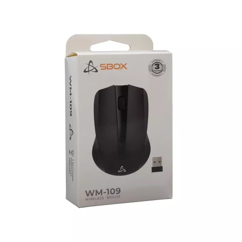 Maus SBOX WM-109 Schwarz USB Typ-A