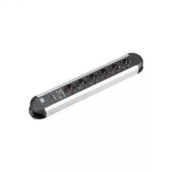 Power Extension Bachmann PRIMO 6 AC Outlets Indoor Aluminium Schwarz