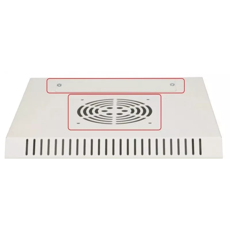 Wandmontierter Schrank Extralink Rackmount-Gehäuse 6U 10 Zoll Grau Schlüsselschloss Kabelmanagement