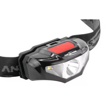 Ansmann HD70B - Stirnlampe - Schwarz - Acrylnitril-Butadien-Styrol (ABS) - Kunststoff - IP44 - LED - 1 Lampe