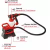 Power X-Change Akku-Farbsprühsystem TE-SY 18/90 Li-Solo, 18Volt, Sprühpistole Rot/Schwarz, ohne Akku und Ladegerät