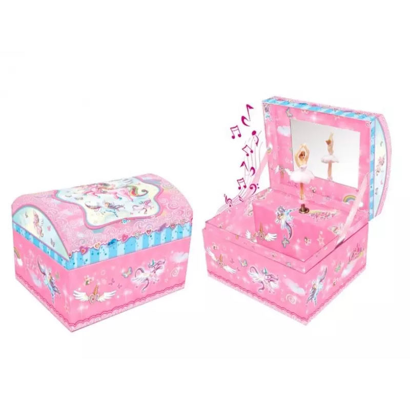 Pecoware Schmuckkasten-Spieldose - Flamingo
