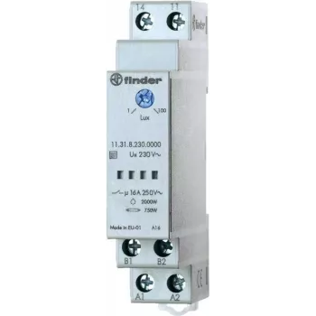Finder Dämmerungsschalter für 35 mm DIN-Schiene, Serie 11.31.8.230 11.31.8.230.0000 1 - 100 lx 230 V/50 - 60 Hz 1 Schlie (11.31.8.230.0000)