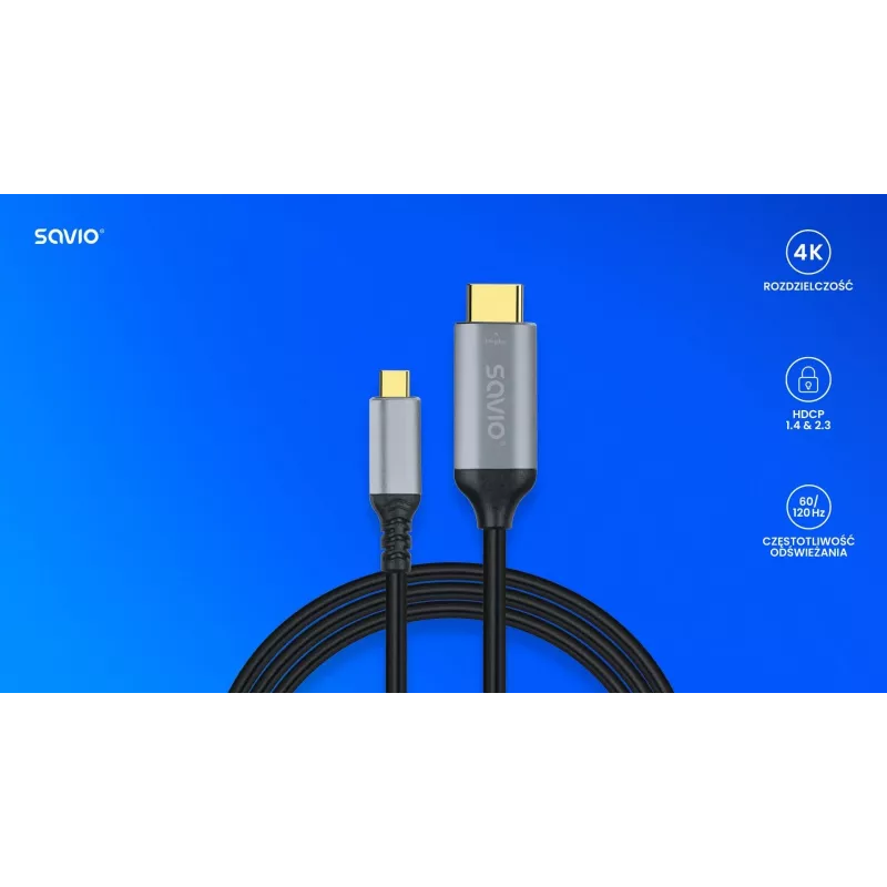 Kabel USB-C auf HDMI v2.0b, 3m, Kupfer CL-184