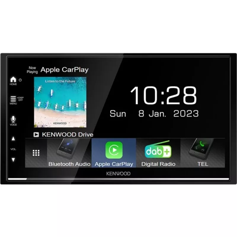 Kenwood DMX7722DABS Auto-Media-Receiver Schwarz Wi-Fi Bluetooth