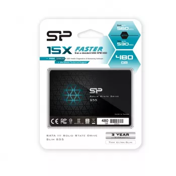 SSD-Laufwerk Silicon Power schlank S55 480 GB 2,5 SATA III TLC