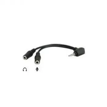 ROLINE Headsetadapter - 4-poliger Mini-Stecker männlich zu mini-phone stereo 3.5 mm weiblich