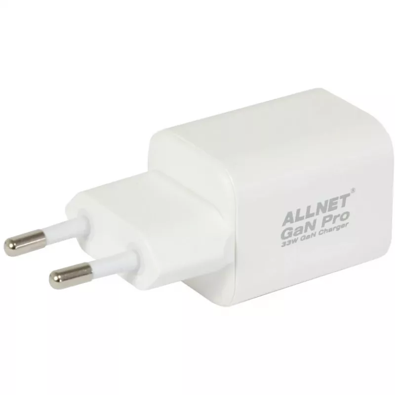 Netzteil ALLNET PSU-GaNPD-USB-1A1C-45W USB-C PD und USB-A QC 45W GaN-Ladegerät