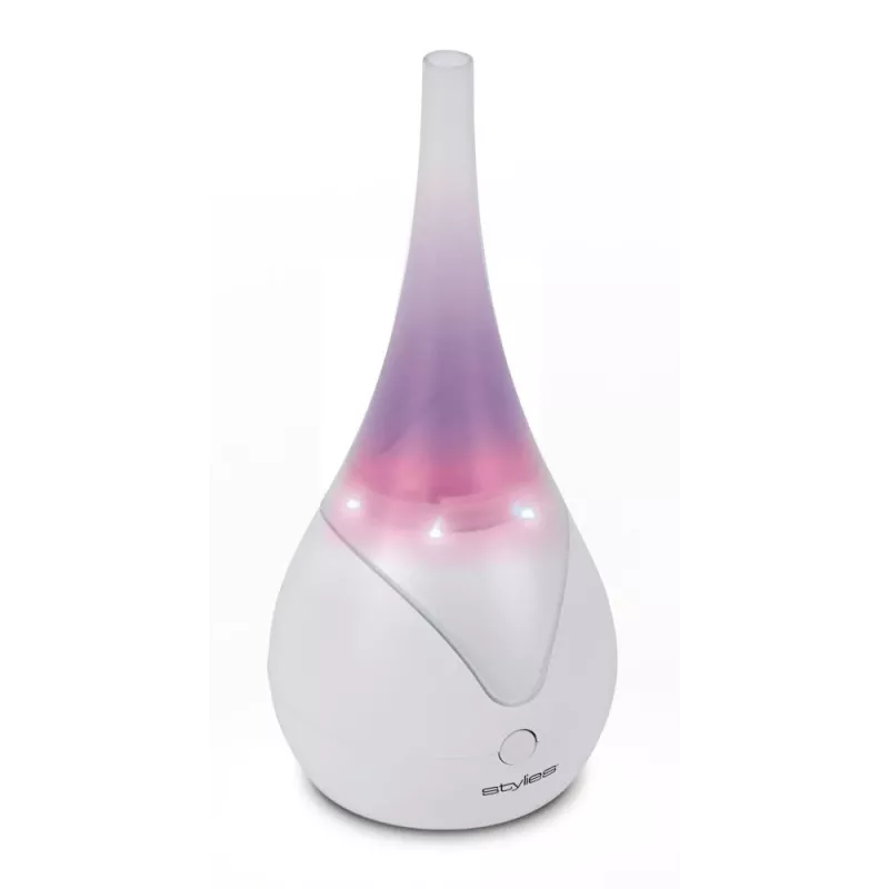 Aroma-Diffusor Stylies Luna Weiß — Ultraschall-Diffusor, Ø 10 cm, H 215 mm, 6 W, 220 g