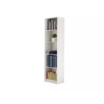 Bücherregal für das Büro Topeshop R50 BIEL 5 Regalböden weiß