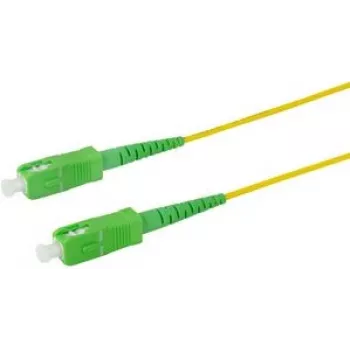 Logilink Professional - Patchkabel - SC/APC Singlemode (M) auf SC/APC Singlemode (M) - 10 m - 2 mm - Glasfaser - Simplex - 9/125 Mikrometer - G.657.A2/OS2 - Halogenfrei - Gelb