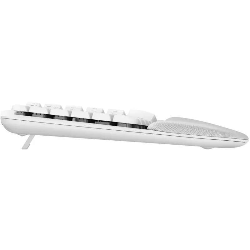 Logitech Wave Keys Tastatur mit gepolsterter Handballenauflage kabellos Bluetooth LE QWERTY off-white (PAN)