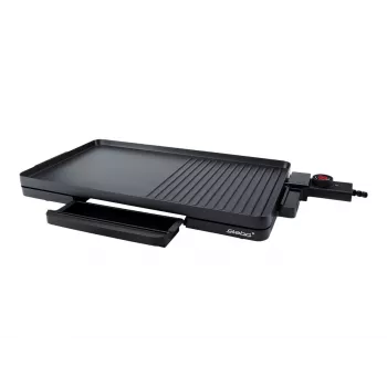 Elektrischer Tischgrill Steba VG 30 schlank mit einstellbarer Temperaturregelung, schwarz