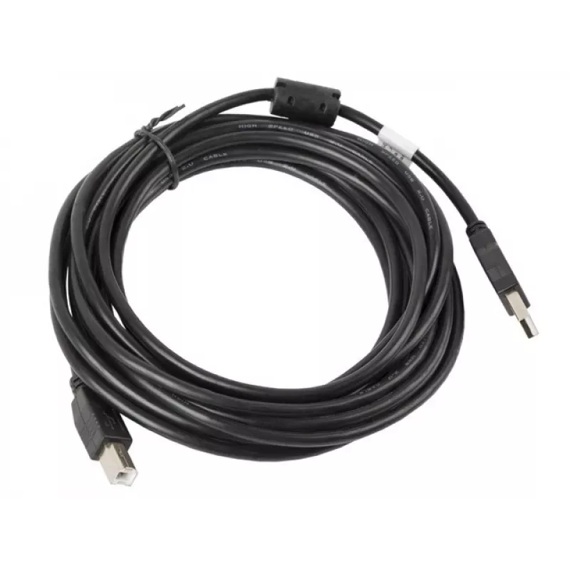 Lanberg CA-USBA-11CC-0050-BK USB-Kabel 5 m 2.0 USB B Schwarz (CA-USBA-11CC-0050-BK)