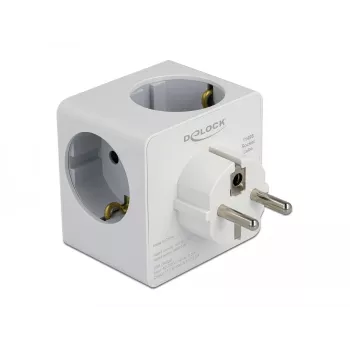 Netzstecker-Adapter Typ F DeLOCK 11496 2 USB-Anschlüsse 5 V 2,4 A 3 A