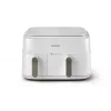 Philips 3000 series NA353/10 Fritteuse Doppelt 9 L Standgerät 2750 W Heißluftfritteuse Silber, Weiß