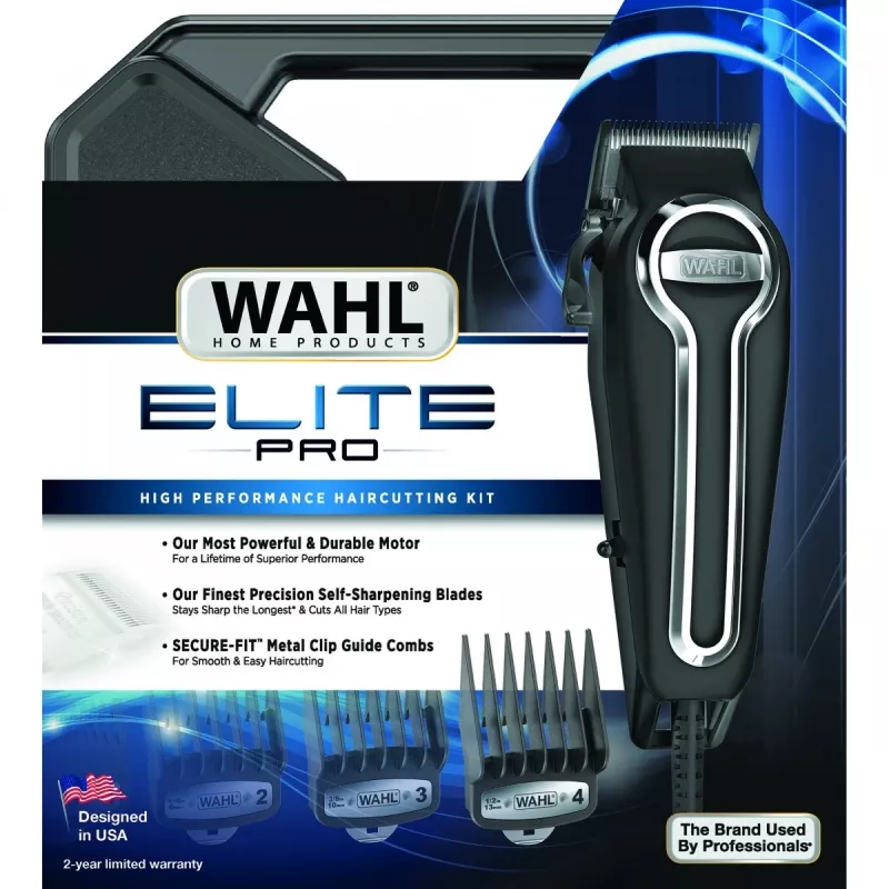 Haarschneider Wahl Elite Pro Schwarz 11 1mm bis 2,5cm AC 230V