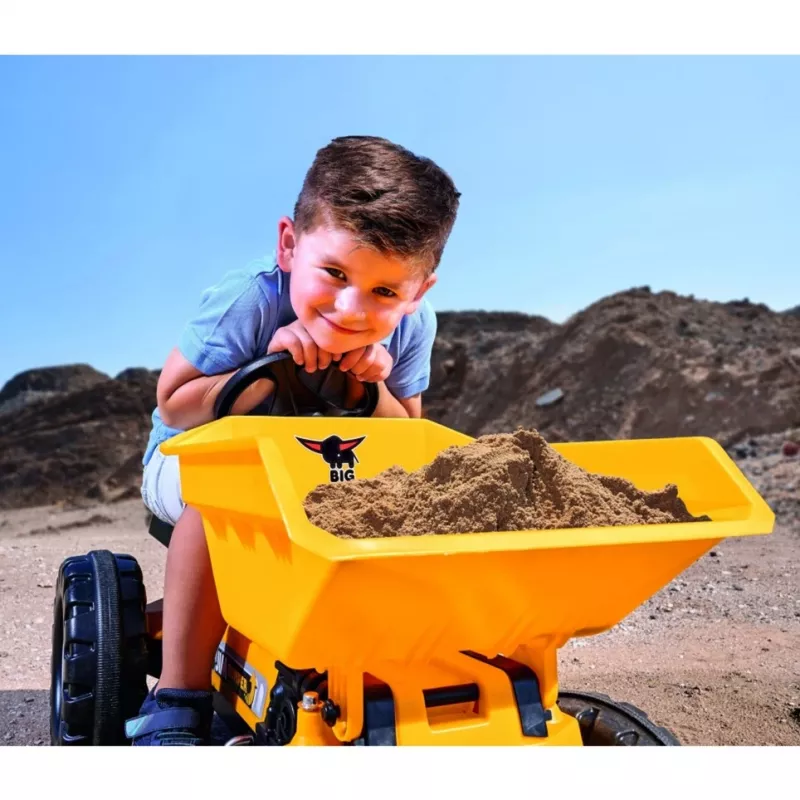 Simba-Dickie BIG Jim-Dumper, Muldenkipper-Spielzeug, Kunststoff, für 3–5 Jahre, Schwarz und Gelb