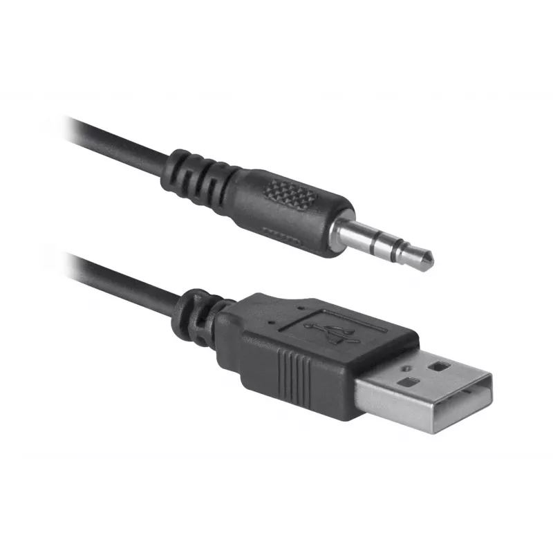 DEFENDER SPK-240 kabelgebundene Desktop-Lautsprecher, 2.0, 6 W RMS, USB-Stromversorgung, 3,5 mm, schwarz