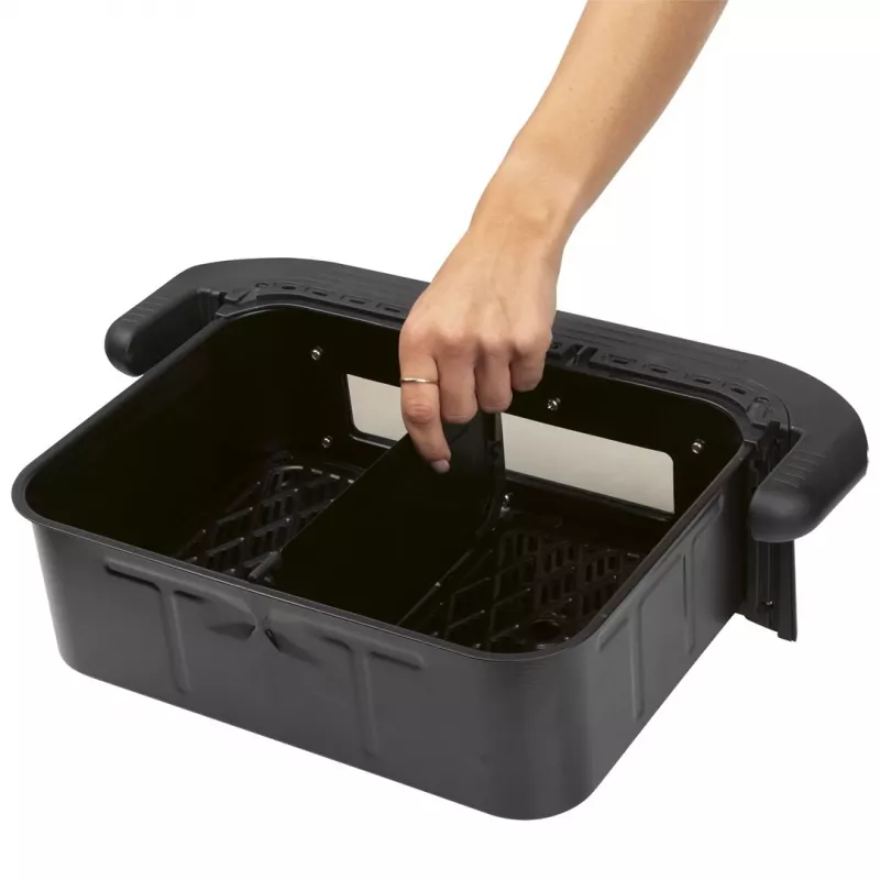 ProfiCook PC-FR 1313 H Doppel-Heißluftfritteuse, 10 L, 2400 W, schwarz/Edelstahl