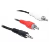 Audiokabel 3,5 mm/2 x Cinch DeLOCK 84212