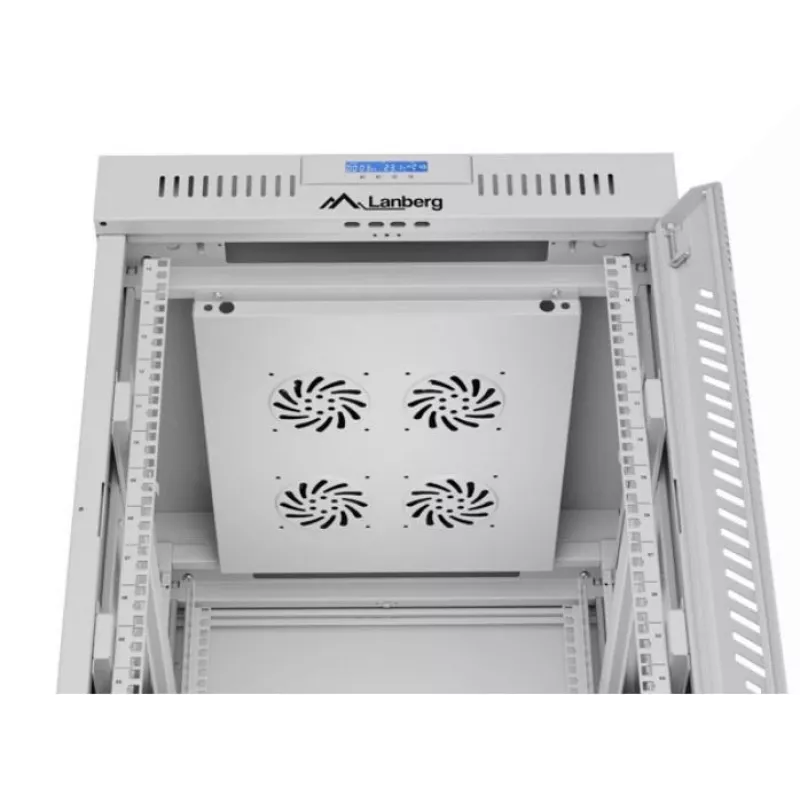 Freistehendes Rack-Gehäuse LANBERG FF01-6815-12SL 15U, 600×800×922 mm, 1200 kg, IP20, grau