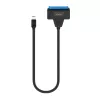 SAVIO SATA-zu-USB-C-Schnittstellenkabel AK-69, SATA-Buchse auf USB-C-Stecker, USB 3.2 Gen 1 (5 Gbit/s), 0,25 m, schwarz