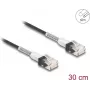 Netzwerkkabel DeLOCK RJ45 0,3 m Cat.6A UTP schlank Schwarz
