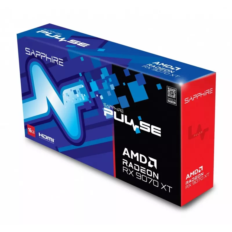 SAPPHIRE PULSE Radeon RX 9070 XT 16GB GDDR6 Grafikkarte