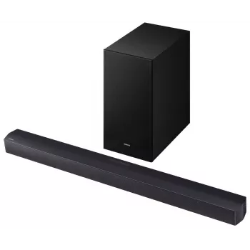 Soundbar Samsung HW-B450F/EN 2.1‑ch Bluetooth mit kabellosem Subwoofer, 300 W RMS, Dolby Audio, ARC