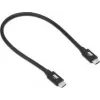 OWC Thunderbolt 5/TB4/USB-4/C-Kabel 0,3m schwarz - Kabel - Digital/Daten (OWCCBLTB5C0.3M)