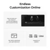 Maus Keychron M6 Rechtshändig Universal — Optisch, RF Wireless + Bluetooth + USB-C, 30000 DPI, Schwarz