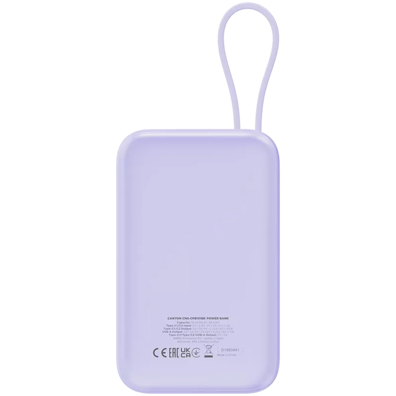 Tragbare Powerbank CANYON OnPower 101 10000 mAh