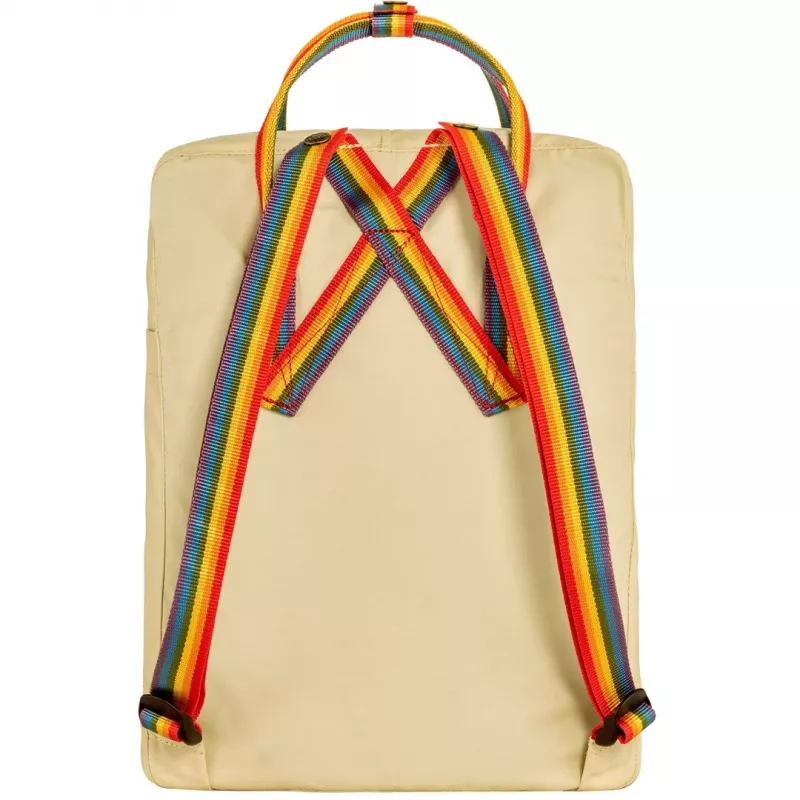 Fjällräven Kanken Rainbow Rucksack Freizeitrucksack Oak Vinylon