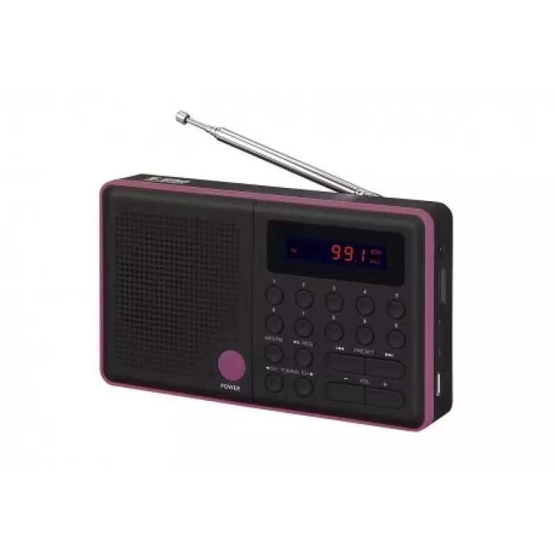 Radio Pliszka USB, FM schwarz