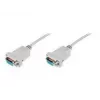 Assmann Nullmodem-Verbindungskabel. D-Sub9 B/B. 3,0 m. Snap-Hauben. be (AK-610100-030-E)